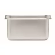   Caserola pentru pranz, 750 ml, 2401E15495, Everestus, 18x11x6 cm, Otel, Argintiu