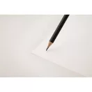 Creion cu guma de sters, 2502E14405, Everestus, ⌀0.7 x 19 cm, Lemn, Negru