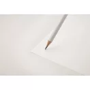 Creion cu guma de sters, 2502E14404, Everestus, ⌀0.7 x 19 cm, Lemn, Alb