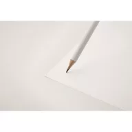   Creion cu guma de sters, 2502E14404, Everestus, ⌀0.7 x 19 cm, Lemn, Alb