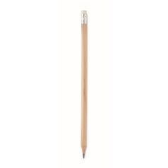   Creion cu guma de sters, 2401E15483, Everestus, Ø0.7x19 cm, Lemn, Natur