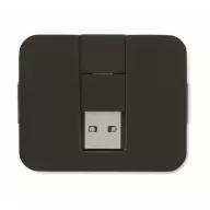   Hub usb cu 4 porturi, 2401E15564, Everestus, 5.3x4.3x1 cm, Plastic, Negru