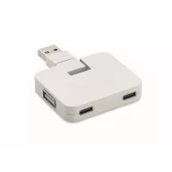 Hub usb 2401E15565, Everestus, 5.3x4.3x1 cm, Plastic, Alb