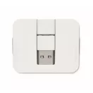 Hub usb 2401E15565, Everestus, 5.3x4.3x1 cm, Plastic, Alb