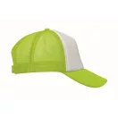Sapca trucker, Unisex, 2502E14083, Everestus, Poliester, Alb, Verde neon