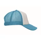 Sapca trucker, Unisex, 2502E14086, Everestus, Poliester, Alb, Albastru turcoaz