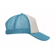   Sapca trucker, Unisex, 2502E14086, Everestus, Poliester, Alb, Albastru turcoaz