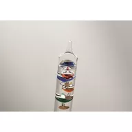   Termometru cu 5 globuri plutitoare, 2410E23879, Everestus, ø3.6 x 28 cm, Sticla, Transparent