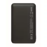   Powerbank 5000 mAh, USB-C, USB-A, 2410E23128, Everestus, 9.9 x 6.2 x 1.5 cm, Plastic, Negru