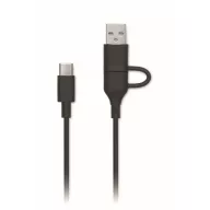   Powerbank 5000 mAh, USB-C, USB-A, 2410E23128, Everestus, 9.9 x 6.2 x 1.5 cm, Plastic, Negru