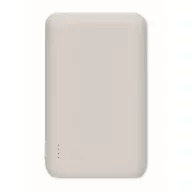   Powerbank 5000 mAh, USB-C, USB-A, 2410E23126, Everestus, 9.9 x 6.2 x 1.5 cm, Plastic, Alb