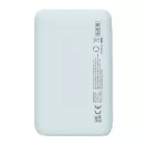 Baterie externa 5000 mAh, USB-C, USB-A, 2509E16016, Everestus, 9.9x6.2x1.5 cm, Plastic, Albastru copil