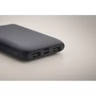   Powerbank 5000 mAh, USB-C, USB-A, 2410E23127, Everestus, 9.9 x 6.2 x 1.5 cm, Plastic, Albastru marin francez