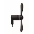Ventilator portabil USB-C, 2410E25449, Everestus, 8.8 x 3.5 x 3.7 cm, Plastic, Negru