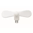 Ventilator portabil USB-C, 2410E25448, Everestus, 8.8 x 3.5 x 3.7 cm, Plastic, Alb