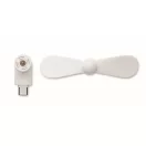 Ventilator portabil USB-C, 2410E25448, Everestus, 8.8 x 3.5 x 3.7 cm, Plastic, Alb