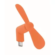   Ventilator usb, Everestus, 2610E17604, 8.8x3.5x3.7 cm, Plastic, Portocaliu