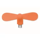 Ventilator usb, Everestus, 2610E17604, 8.8x3.5x3.7 cm, Plastic, Portocaliu