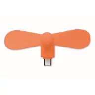   Ventilator usb, Everestus, 2610E17604, 8.8x3.5x3.7 cm, Plastic, Portocaliu