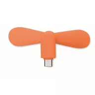   Ventilator usb, Everestus, 2610E17604, 8.8x3.5x3.7 cm, Plastic, Portocaliu