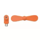 Ventilator usb, Everestus, 2610E17604, 8.8x3.5x3.7 cm, Plastic, Portocaliu