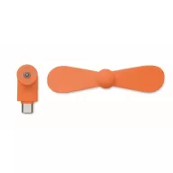   Ventilator usb, Everestus, 2610E17604, 8.8x3.5x3.7 cm, Plastic, Portocaliu