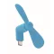 Ventilator usb, Everestus, 2610E17605, 8.8x3.5x3.7 cm, Plastic, Albastru Turcoaz