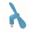 Ventilator usb, Everestus, 2610E17605, 8.8x3.5x3.7 cm, Plastic, Albastru Turcoaz