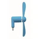 Ventilator usb, Everestus, 2610E17605, 8.8x3.5x3.7 cm, Plastic, Albastru Turcoaz