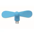 Ventilator usb, Everestus, 2610E17605, 8.8x3.5x3.7 cm, Plastic, Albastru Turcoaz