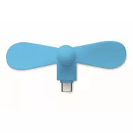   Ventilator usb, Everestus, 2610E17605, 8.8x3.5x3.7 cm, Plastic, Albastru Turcoaz