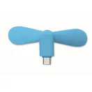 Ventilator usb, Everestus, 2610E17605, 8.8x3.5x3.7 cm, Plastic, Albastru Turcoaz
