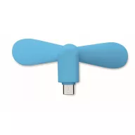   Ventilator usb, Everestus, 2610E17605, 8.8x3.5x3.7 cm, Plastic, Albastru Turcoaz
