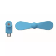   Ventilator usb, Everestus, 2610E17605, 8.8x3.5x3.7 cm, Plastic, Albastru Turcoaz