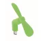 Ventilator usb, Everestus, 2610E17603, 8.8x3.5x3.7 cm, Plastic, Verde Lime