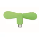 Ventilator usb, Everestus, 2610E17603, 8.8x3.5x3.7 cm, Plastic, Verde Lime