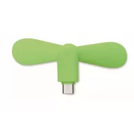   Ventilator usb, Everestus, 2610E17603, 8.8x3.5x3.7 cm, Plastic, Verde Lime