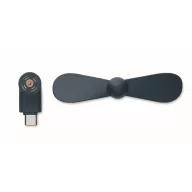   Ventilator usb, Everestus, 2610E17601, 8.8x3.5x3.7 cm, Plastic, Albastru marin francez
