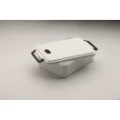 Caserola pentru pranz, Everestus, 2610E17302, 2200 ml, 25.5x17x7.5 cm, Polipropilena, Alb