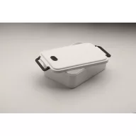   Caserola pentru pranz, Everestus, 2610E17302, 2200 ml, 25.5x17x7.5 cm, Polipropilena, Alb