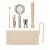 Set cocktail 5 piese, 30 ml, 2410E25455, Everestus, 26 x 23 cm, Otel, Bej