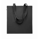 Sacosa de cumparaturi, 2410E24802, Everestus, 38 x 42 cm, Bumbac, Negru