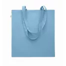 Sacosa de cumparaturi, 2410E24803, Everestus, 38 x 42 cm, Bumbac, Albastru petrol
