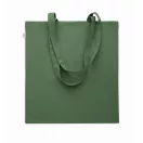 Sacosa de cumparaturi, 2410E24805, Everestus, 38 x 42 cm, Bumbac, Verde inchis