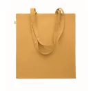 Sacosa de cumparaturi, Everestus, 2601E14366, 38x42 cm, Bumbac, Portocaliu ocru