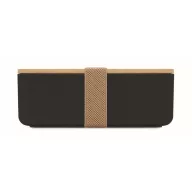   Caserola pranz, 1000 ml, 2410E21908, Everestus, 19 x 12 x 6.5 cm, Plastic, Negru