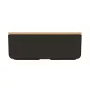 Caserola pranz, 1000 ml, 2410E21908, Everestus, 19 x 12 x 6.5 cm, Plastic, Negru