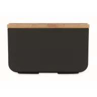   Caserola pranz, 1000 ml, 2410E21908, Everestus, 19 x 12 x 6.5 cm, Plastic, Negru
