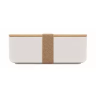   Caserola pranz, 1000 ml, 2410E21906, Everestus, 19 x 12 x 6.5 cm, Plastic, Alb