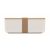 Caserola pranz, 1000 ml, 2410E21906, Everestus, 19 x 12 x 6.5 cm, Plastic, Alb
